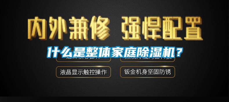 什么是整體家庭除濕機？