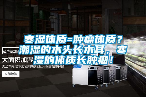 寒濕體質(zhì)=腫瘤體質(zhì)？潮濕的木頭長木耳，寒濕的體質(zhì)長腫瘤！