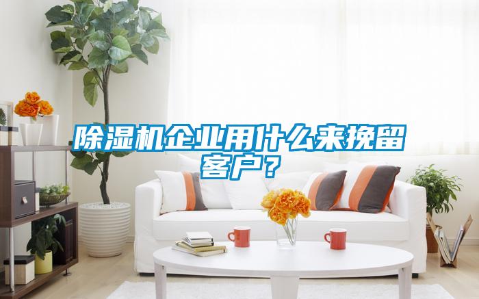 除濕機(jī)企業(yè)用什么來挽留客戶?