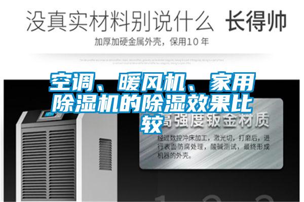 空調(diào)、暖風機、家用除濕機的除濕效果比較