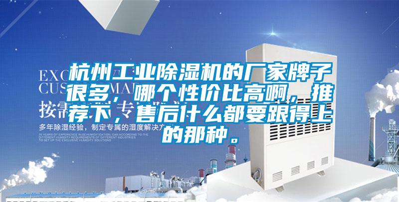 杭州工業除濕機的廠家牌子很多，哪個性價比高啊，推薦下，售后什么都要跟得上的那種。