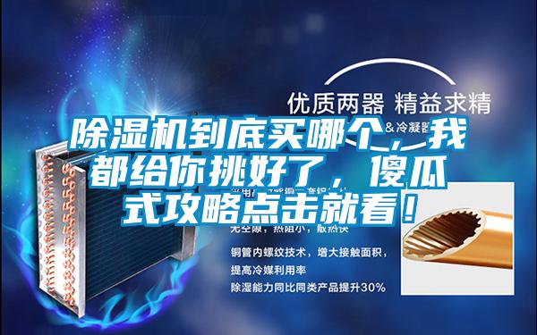 除濕機(jī)到底買哪個(gè)，我都給你挑好了，傻瓜式攻略點(diǎn)擊就看！