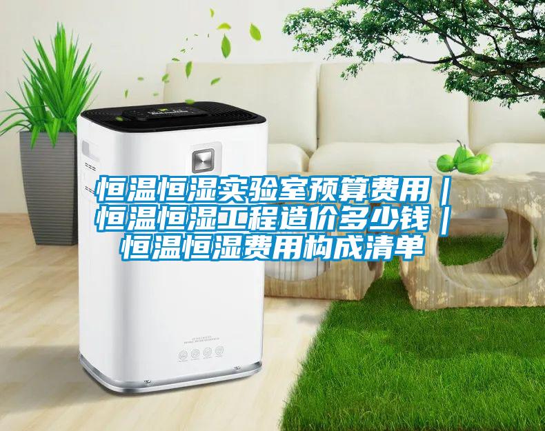 恒溫恒濕實驗室預算費用|恒溫恒濕工程造價多少錢|恒溫恒濕費用構成清單