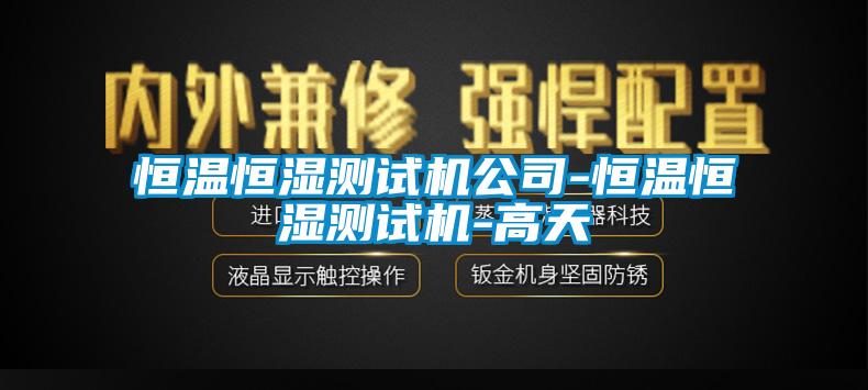 恒溫恒濕測試機(jī)公司-恒溫恒濕測試機(jī)-高天