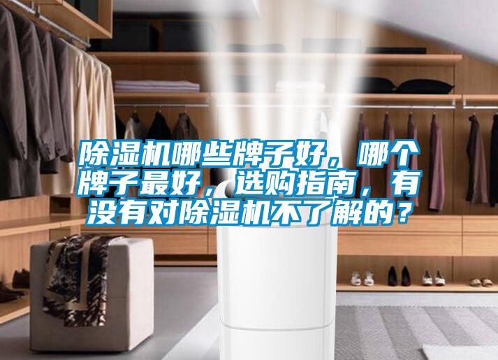 除濕機(jī)哪些牌子好，哪個(gè)牌子最好，選購指南，有沒有對(duì)除濕機(jī)不了解的？