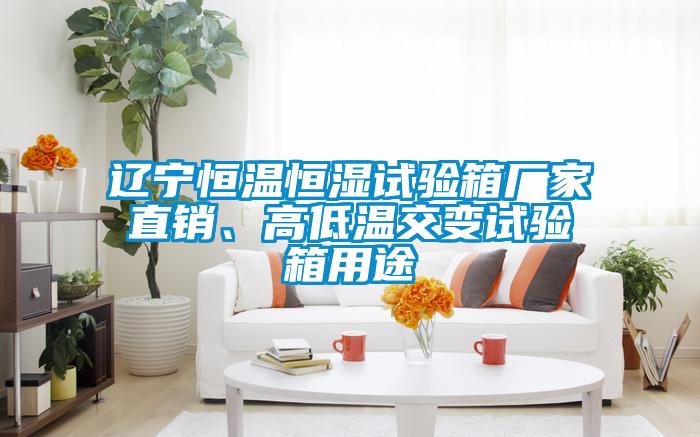 遼寧恒溫恒濕試驗箱廠家直銷、高低溫交變試驗箱用途