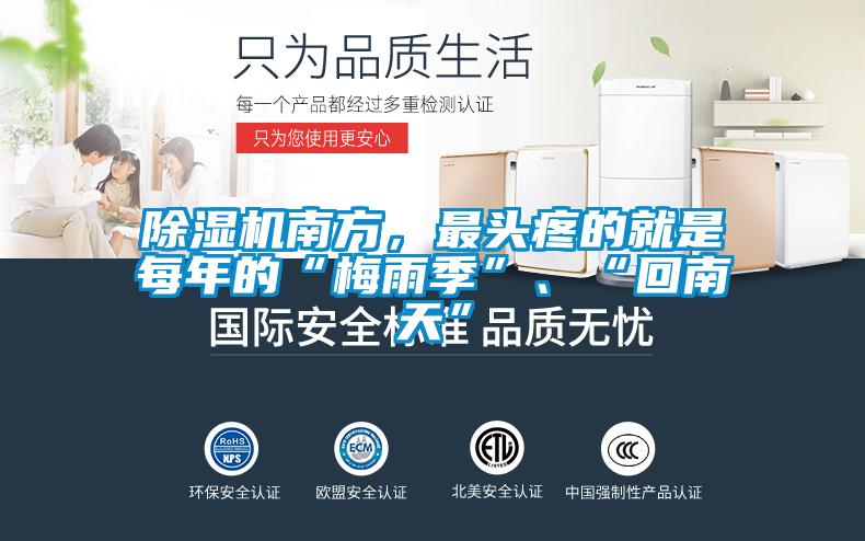 除濕機南方，最頭疼的就是每年的“梅雨季”、“回南天”