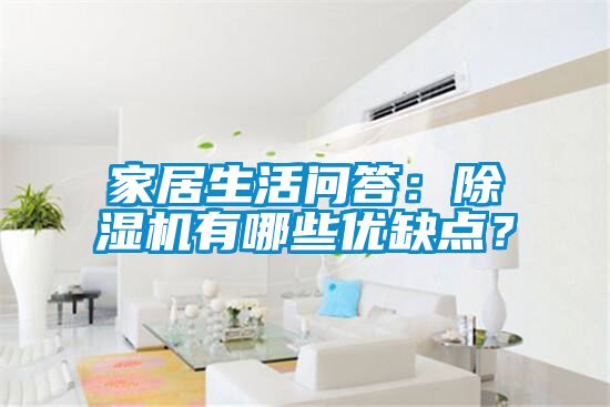 家居生活問答：除濕機有哪些優(yōu)缺點？